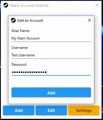 Steam account switcher